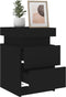 vidaXL - Nachtkastje - met - LED-verlichting - 35x39x55 - cm - zwart