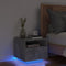 vidaXL - Nachtkastje - met - LED-verlichting - 40x39x37 - cm - betongrijs