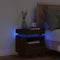 vidaXL - Nachtkastje - met - LED-verlichting - 40x39x48,5 - cm - bruin - eikenkleur