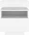 vidaXL - Nachtkastje - met - LED-verlichting - 40x39x48,5 - cm - wit