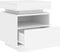 vidaXL - Nachtkastje - met - LED-verlichting - 40x39x48,5 - cm - wit
