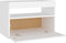 vidaXL - Nachtkastje - met - LED-verlichting - 60x35x40 - cm - bewerkt - hout - wit
