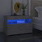 vidaXL - Nachtkastje - met - LED-verlichting - 60x35x40 - cm - betongrijs