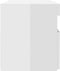 vidaXL - Nachtkastje - met - LED-verlichting - 60x35x40 - cm - hoogglans - wit