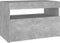 vidaXL - Nachtkastje - met - LED-verlichting - 60x35x40 - cm - betongrijs