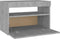 vidaXL - Nachtkastje - met - LED-verlichting - 60x35x40 - cm - betongrijs