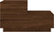 vidaXL - Nachtkastje - met - LED-verlichting - 70x36x40,5 - cm - bruin - eikenkleur