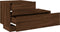 vidaXL - Nachtkastje - met - LED-verlichting - 70x36x40,5 - cm - bruin - eikenkleur