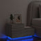 vidaXL - Nachtkastje - met - LED-verlichting - 70x36x40,5 - cm - grijs - sonoma