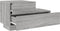 vidaXL - Nachtkastje - met - LED-verlichting - 70x36x40,5 - cm - grijs - sonoma