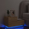 vidaXL - Nachtkastje - met - LED-verlichting - 70x36x40,5 - cm - sonoma - eikenkleur