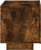 vidaXL - Nachtkastje - met - LED-verlichting - 70x36x40,5 - cm - gerookt - eiken