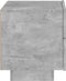 vidaXL - Nachtkastje - met - LED-verlichting - 70x36x40,5 - cm - betongrijs