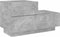 vidaXL - Nachtkastje - met - LED-verlichting - 70x36x40,5 - cm - betongrijs