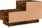 vidaXL - Nachtkastje - met - LED-verlichting - 70x36x40,5 - cm - gerookt - eiken