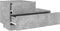 vidaXL - Nachtkastje - met - LED-verlichting - 70x36x40,5 - cm - betongrijs