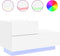 vidaXL - Nachtkastje - met - LED-verlichting - 70x36x40,5 - cm - wit