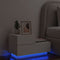 vidaXL - Nachtkastje - met - LED-verlichting - 70x36x40,5 - cm - wit