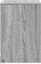 vidaXL - Nachtkastje - met - LED-verlichting - bewerkt - hout - grijs - sonoma