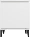 vidaXL - Nachtkastje - met - metalen - poten - 40x30x50 - cm - wit
