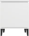 vidaXL - Nachtkastje - met - metalen - poten - 40x30x50 - cm - wit