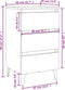 vidaXL - Nachtkastje - met - metalen - poten - 40x35x69 - cm - gerookt - eikenkleurig
