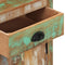 vidaXL - Nachtkastje - met - wieltjes - 40x30x57 - cm - massief - gerecycled - hout
