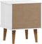 vidaXL - Nachtkastje - MOLDE - 40x35x48 - cm - massief - grenenhout - wit