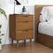 vidaXL - Nachtkastje - MOLDE - 40x35x65 - cm - massief - grenenhout - bruin