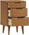 vidaXL - Nachtkastje - MOLDE - 40x35x65 - cm - massief - grenenhout - bruin