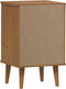vidaXL - Nachtkastje - MOLDE - 40x35x65 - cm - massief - grenenhout - bruin