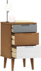 vidaXL - Nachtkastje - MOLDE - 40x35x65 - cm - massief - grenenhout - bruin