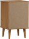 vidaXL - Nachtkastje - MOLDE - 40x35x65 - cm - massief - grenenhout - bruin