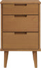 vidaXL - Nachtkastje - MOLDE - 40x35x65 - cm - massief - grenenhout - bruin