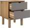vidaXL - Nachtkastje - OTTA - 45x39x57 - cm - grenenhout - bruin - en - grijs