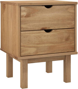 vidaXL - Nachtkastje - OTTA - 45x39x57 - cm - massief - grenenhout