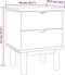 vidaXL - Nachtkastje - OTTA - 45x39x57 - cm - massief - grenenhout - bruin - en - wit