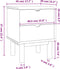 vidaXL - Nachtkastje - OTTA - 45x39x57 - cm - massief - grenenhout - bruin - en - wit