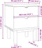 vidaXL - Nachtkastje - OTTA - 45x39x57 - cm - massief - grenenhout