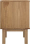 vidaXL - Nachtkastje - OTTA - 45x39x57 - cm - massief - grenenhout - bruin - en - wit