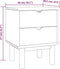vidaXL - Nachtkastje - OTTA - 45x39x57 - cm - massief - grenenhout