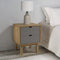 vidaXL - Nachtkastje - OTTA - 45x39x57 - cm - massief - grenenhout - bruin - en - wit