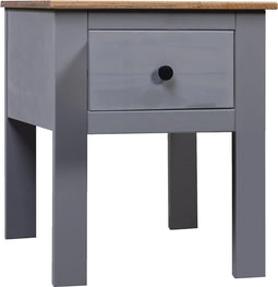 vidaXL - Nachtkastje - Panama - Range - 46x40x57 - cm - grenenhout - grijs