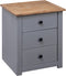 vidaXL - Nachtkastje - Panama - Range - 46x40x57 - cm - grenenhout - grijs