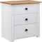 vidaXL - Nachtkastje - Panama - Range - 46x40x57 - cm - grenenhout - wit