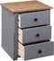 vidaXL - Nachtkastje - Panama - Range - 46x40x57 - cm - grenenhout - grijs