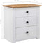 vidaXL - Nachtkastje - Panama - Range - 46x40x57 - cm - grenenhout - wit