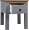 vidaXL - Nachtkastje - Panama - Range - 46x40x57 - cm - grenenhout - grijs