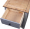 vidaXL - Nachtkastje - Panama - Range - 46x40x57 - cm - grenenhout - grijs