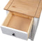 vidaXL - Nachtkastje - Panama - Range - 46x40x57 - cm - grenenhout - wit